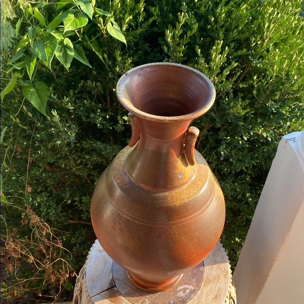 Two-Handled Vase in Natural Ash, 17”h (Silas Bradley)